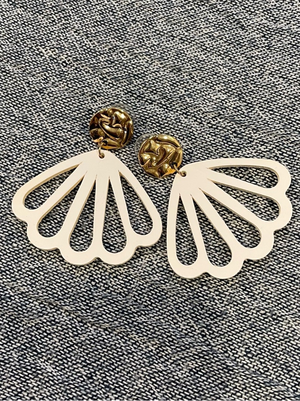 Nickel & Suede earrings